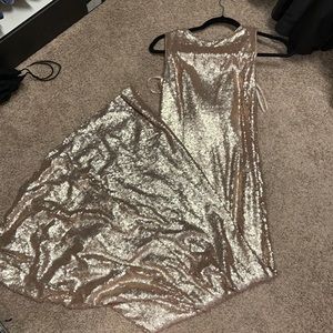 Champagne sequin gown
